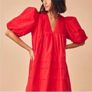 HUNTER BELL Red Mini Dress